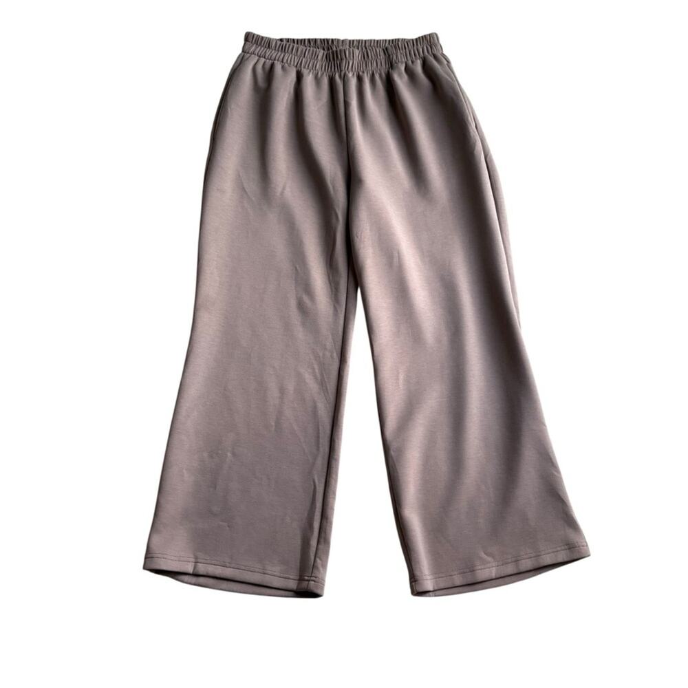 Dear Scarlett Women's Wide Leg Taupe Pants